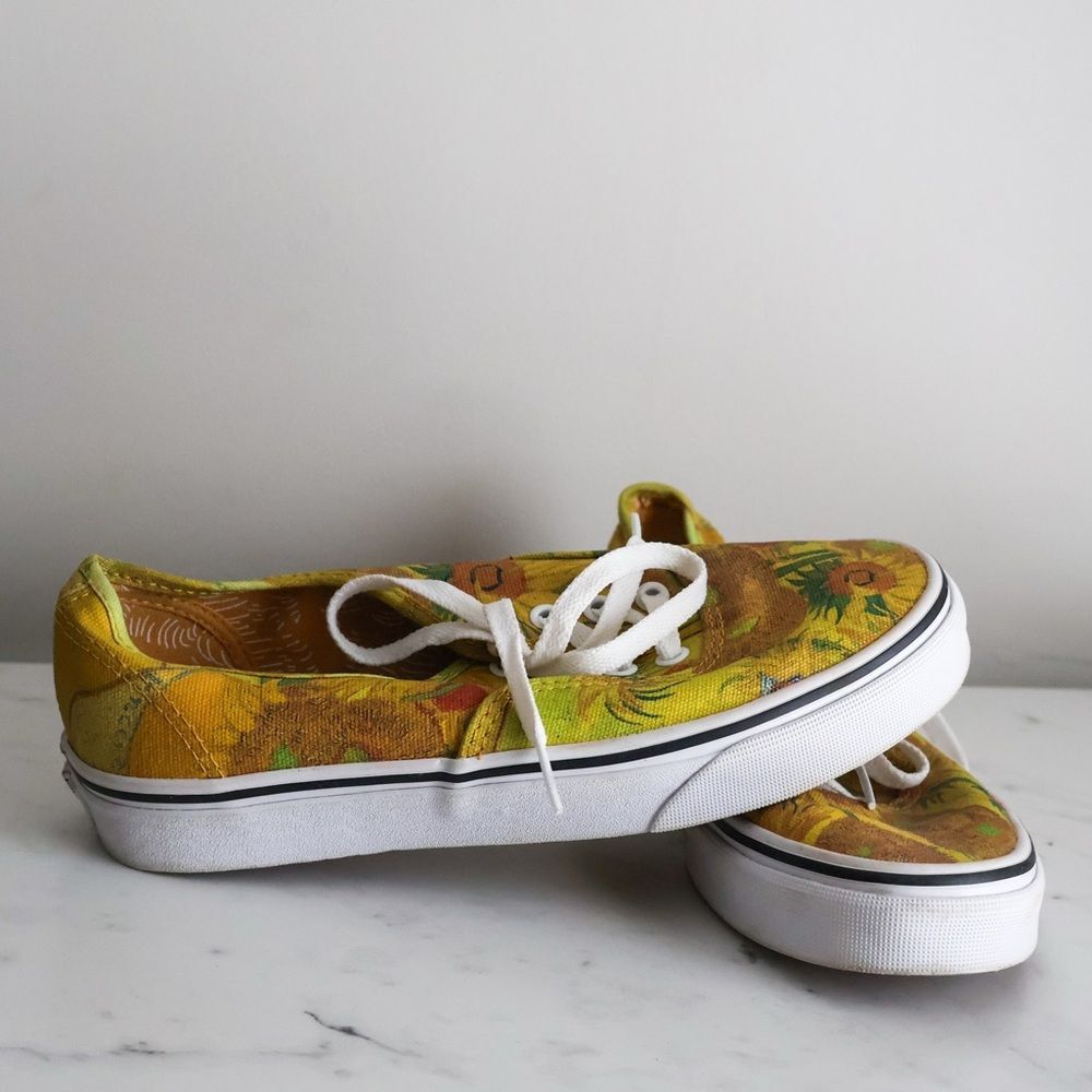 Vans Vincent Van Gogh Sunflower Sneakers 7 - Picture 2 of 11